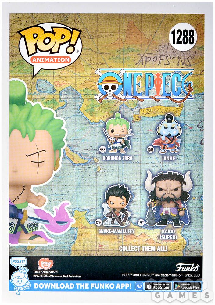 Funko Pop ! Animation - One Piece (1288) Zoro W / Enma Figure Special Gitd 9Cm